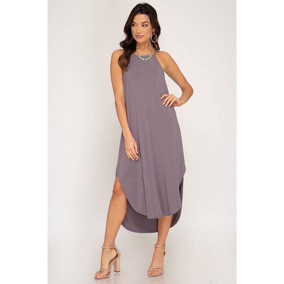 likeNarly Dresses & Skirts - Heather Cami Midi Dress - Misty Mauve